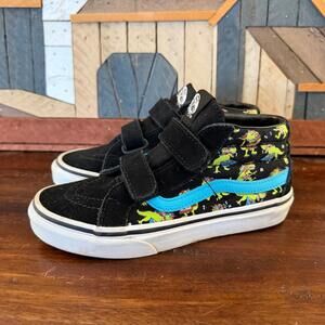 Vans Kids Sk8-Mid Reissue V Glow Uni Rex Dinosaur Unicorn Sneakers‎ 2